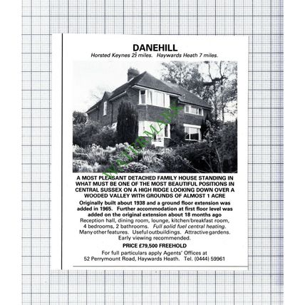 Danehill Horsted Keynes Sussex House Sale Advert - 1981 Cutting