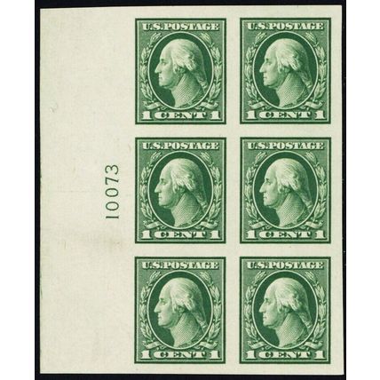 481, Mint Superb NH 1¢ Plate Block of Six * Stuart Katz