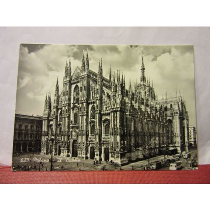 CATHEDRAL, MILANO , ITALY used postcard, RP 1955 pm /