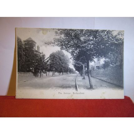 THE AVENUE, BECKENHAM, Kent. used antique postcard c.1907 pm =