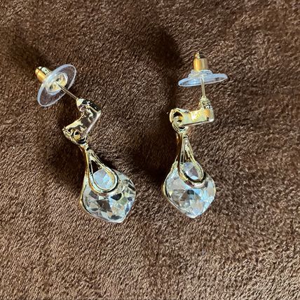 Necklace Earrings Set Crystal and Gold #647