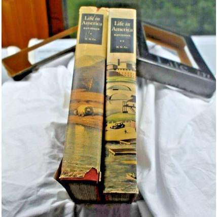 LIFE IN AMERICA 1951 Metropolitan Museum of art 2 BOOK SET Marshall B. Davidson.