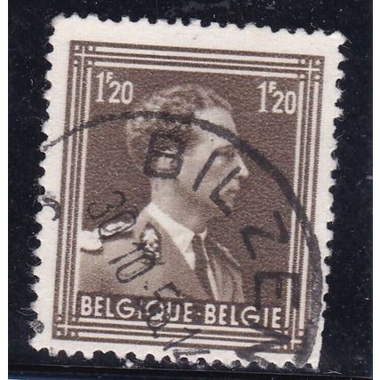 Belgium 1951 King Leopold 111 1.20f Fine Used SG 749 Bilzen cancel VGC