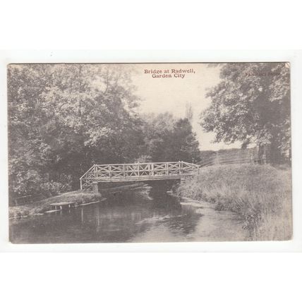 The Bridge at Radwell Letchworth Garden City Postcard 1905 Hertfordshire