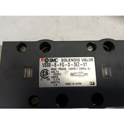 NEW SMC VSS8-8-FG-D-3EZ-V1 PNEUMATIC SOLENOID VALVE DC21-26V, 24 VDC,Sr