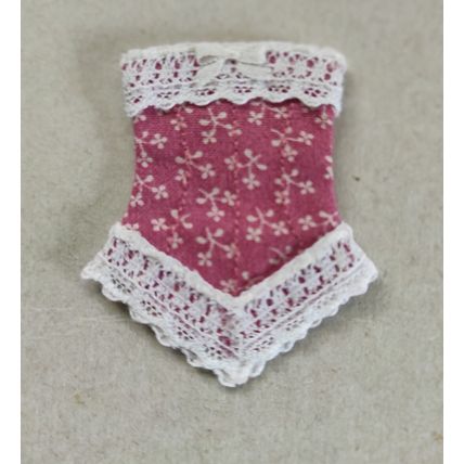 DOLLS HOUSE DOLL CORSET 12th. SCALE HANDMADE