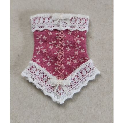 DOLLS HOUSE DOLL CORSET 12th. SCALE HANDMADE
