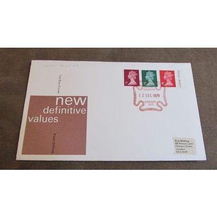 1979 GB FDC Cover - New Definitives - National Postal Museum frank