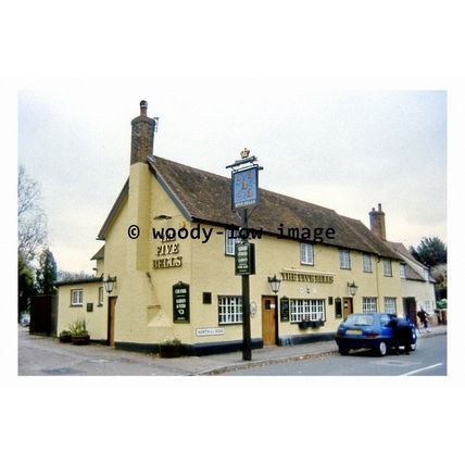 pu0128 - The Five Bells Pub , Northill Road , Cople , Bedfordshire - print