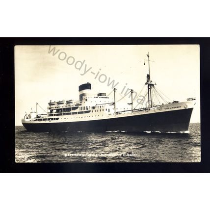 LS3161 - Ellerman Liner - City of Durban - postcard