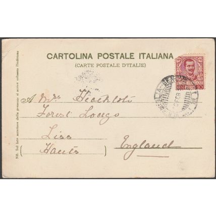Panorama dal Capo III, Bordighera, 1905 - Reincke Cartolina