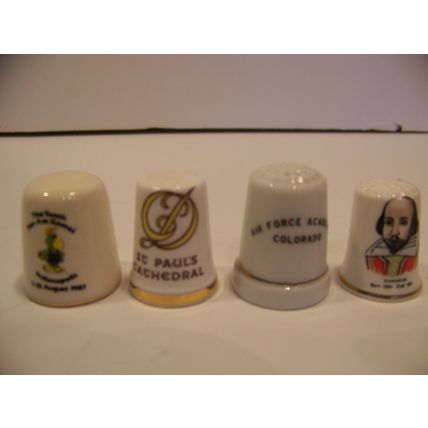 32 ASSTD THIMBLES VACATION DESTINATIONS: AZ CA CO DC FL IN LA NY OR VA + INT'L