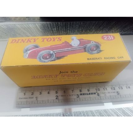Dinky No231 Maserati Racing Car - Replica / Repro Box