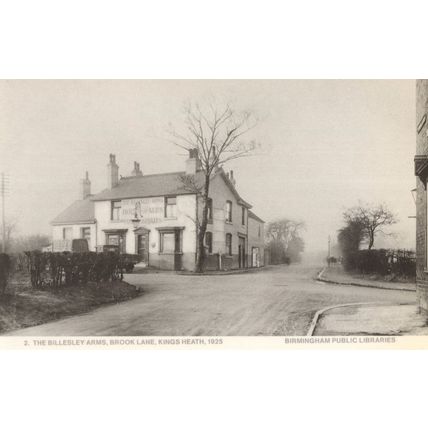 The Billesley Arms Pub Brook Lane Kings Heath Birmingham 1925 Postcard