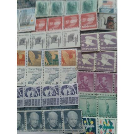 19 4x Strips 76 Stamps 19 Varieties USA American Unused Mint MNH Vintage 60+ Yrs