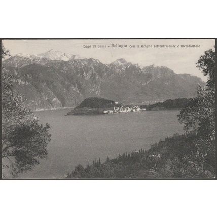 Bellagio con le Grigne Settentrionale e Meridionale, c.1920s - Brunner Cartolina
