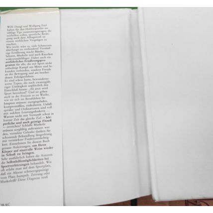 Zerrung, Prellung, Tennisarm, by Wolfgang Exel; Willi Dungl. Hardcover/DJ 1984