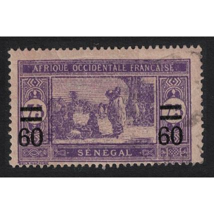 Senegal Market 75c Ovpt 60c 1922 MH SG#99