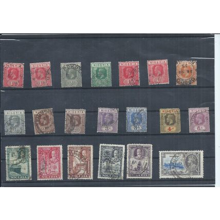 Nigeria Stamps George V used lot. (AA401)