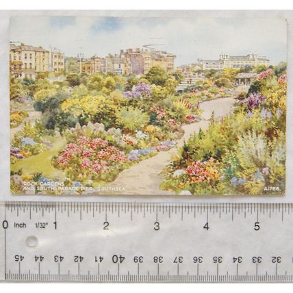 1949 postcard Rock Gardens & South Parade Pier, Southsea