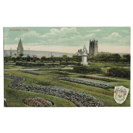 Rochdale Park, Lancashire, Postcard.