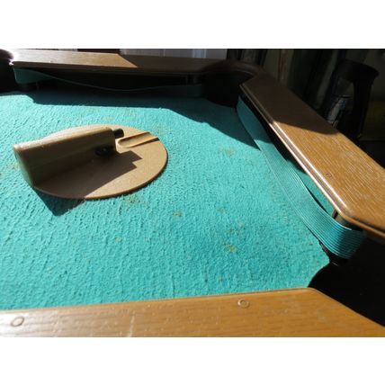 Vintage 1972 Milton Bradley Pivot Pool Tabletop Pieces 11 balls & rack