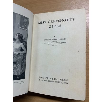 c1933 EVELYN EVERETT-GREEN "MISS GREYSHOTT'S GIRLS" FICTION ANTIQUE BOOK (P4)