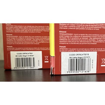 Pair of Oxford Rail 10 Ton Cattle Wagons Bauxite OR76CAT001 &OR76CAT001B, BNIB