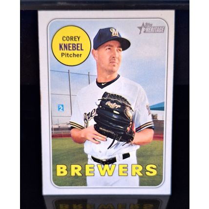 COREY KNEBEL 2018 TOPPS HERITAGE BASEBALL CARD #313