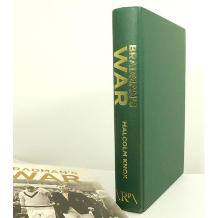 Bradmans War Cricket History Book Malcolm Knox - Roger Mann Personal Copy HB