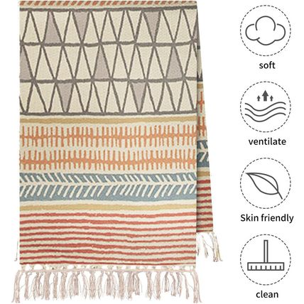 Cifupy Handmade Organic Yoga Mat Made with Organic Cotton Yoga Mat - Non Slip Ha