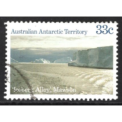 AAT 1985: SCENES DEFINITIVES - 33c ICEBERG ALLEY, MAWSON USED (G12)