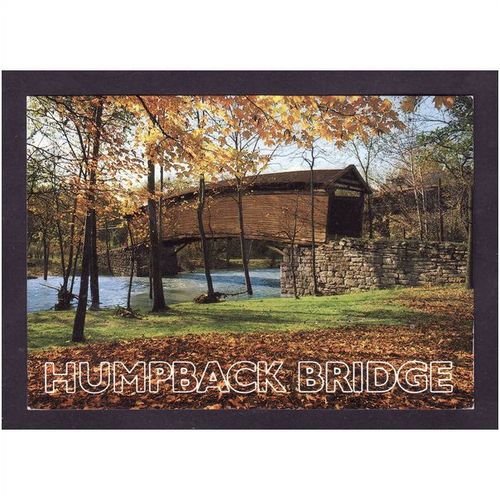 AMERICA POST CARD - HUMPBACK BRIDGE NR COVINGTON, VIRGINIA NICE COLOURED USED