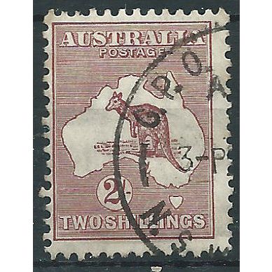 Australia 1935 SG134 2/- Maroon Fine Used . . ..
