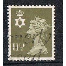 Great Britain Northern Ireland 11½p Drab 1LB Used SG NI34 machin postage Stamp