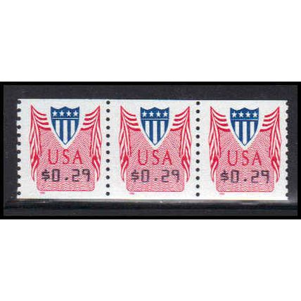CVP33 29c Shield Very Fine MNH Strip of 3 PA5321