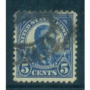 Used 557 5c Theodore Roosevelt Fine A15584