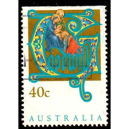 Australia 1993 Christmas 40c Used Bkt Stamp
