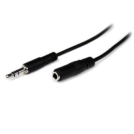 12 ft. TechCraft Premium 3.5mm Male-Female Stereo Extension Cable - Black