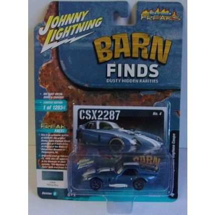 JOHNNY LIGHTNING ' BARN FINDSs ' 1964 SHELBY COBRA DAYTONA COUPE ( 2022)
