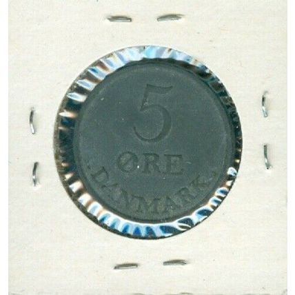 1957 DENMARK 5 ØRE NICE CIRCULATED COIN