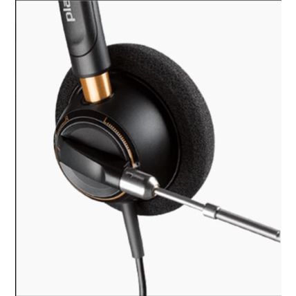 Plantronics EncorePro Monaural Over-The-Head Headset HW510V Black 89435-01