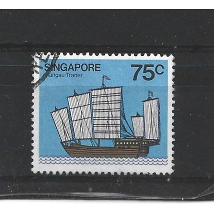 Singapore.SG372 75c Jiangsu trading junk.Fine Used.Jun25