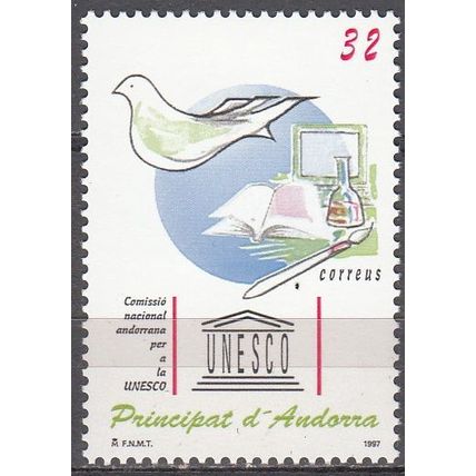 Andorra Español 1997 Michel 254 Neuf ** Cote (2008) 0.80 € UNESCO