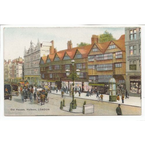 Old Houses Holborn London Art Postcard A56