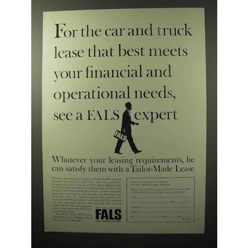 1964 Ford Authorized Leasing System FALS Ad