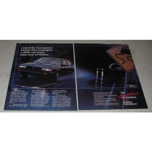 1988 Chevrolet Celebrity Eurosport Ad - When the Road Gets a Little Nervous