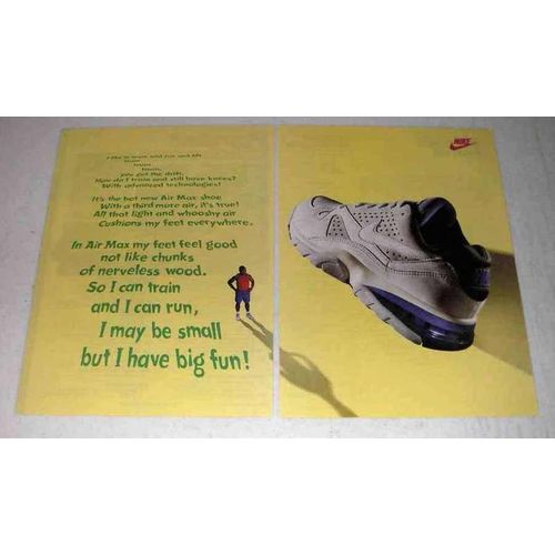 1993 Nike Air Max Shoe Ad - My Feet Feel Good