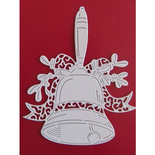 6 x Tattered Lace Die Cuts Mistletoe Bell
