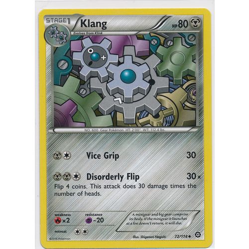 Pokemon XY Steam Siege 72/114 Klang